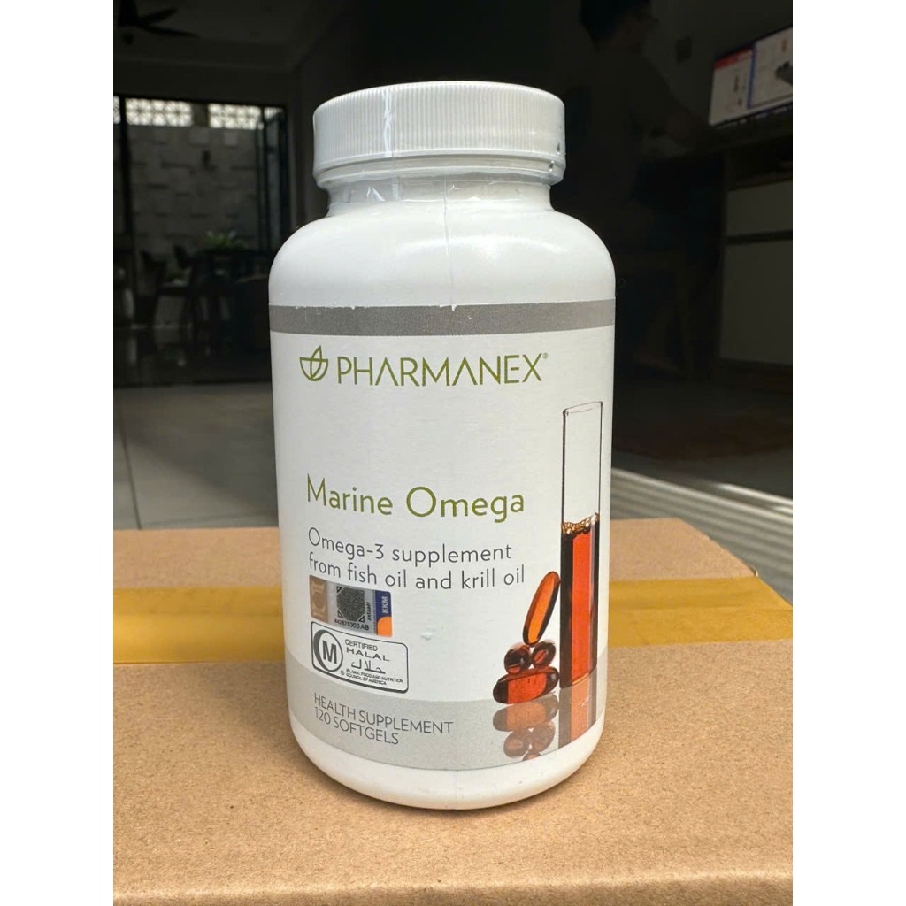 Dầu Cá NUSKIN Marine Omega - Tem tiếng Anh, hàng nước ngoài (120 viên, date mới nhất))