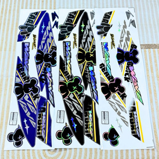 Tem Rời Gấu Dâu Bearbrick Ghép Crom Đủ Màu Dán Wave 50/100/110 Chuẩn Phom Cực Chất.