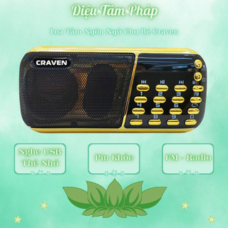 Loa tắm ngôn ngữ cho bé craven 853 /836s học tiếng anh, niệm phật, radio, fm, dùng thẻ nhớ,usb - đài craven cr 836s /853