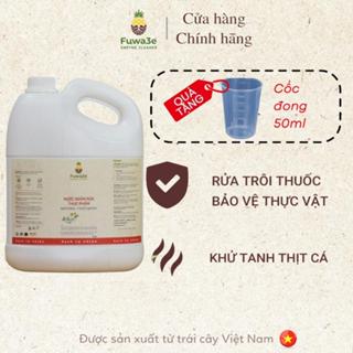    Tặng cốc đong ml   - Fuwa3e - Nước ngâm rửa thực phẩm Fuwa3e 3.8L - Enzyme dứa nguyên chất 