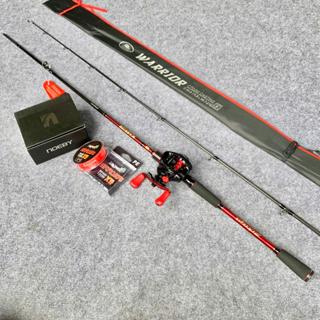 [Combo lure ngang] Cần coastline Warrior 2m1 + máy Noeby K9 Pro tay trái + dây Pe X9 monster samurai 150m