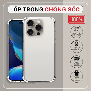 Ốp lưng iPhone 16/15/14/13/12 PRO PLUS PROMAX MINI chống sốc DẺO TRONG wolfca | Vỏ điện thoại iphone bảo vệ cam