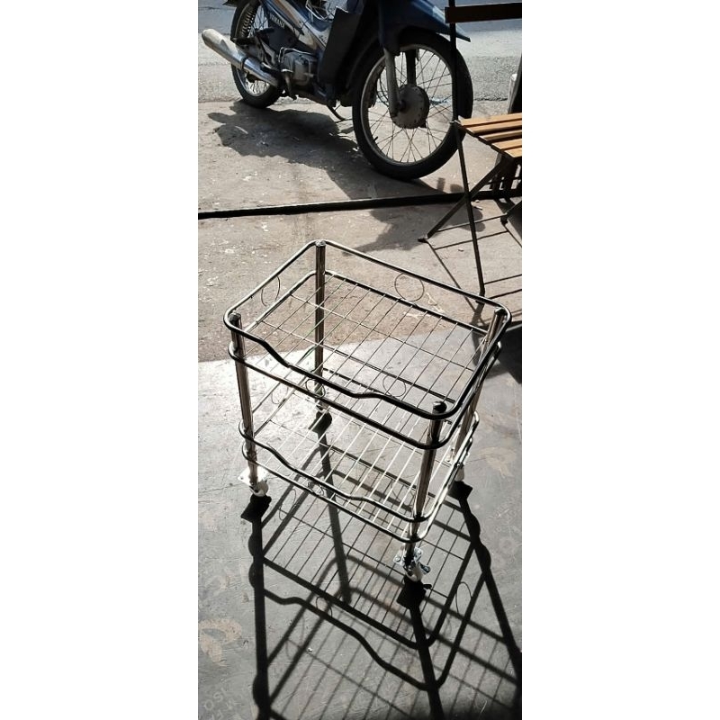 Kệ úp cốc chén inox 2 tầng