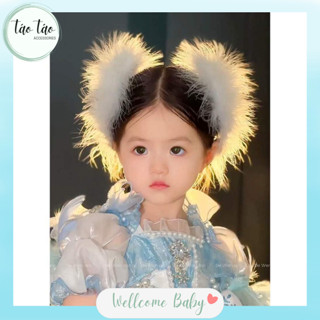 Kẹp tóc lông vũ cho nữ và bé gái