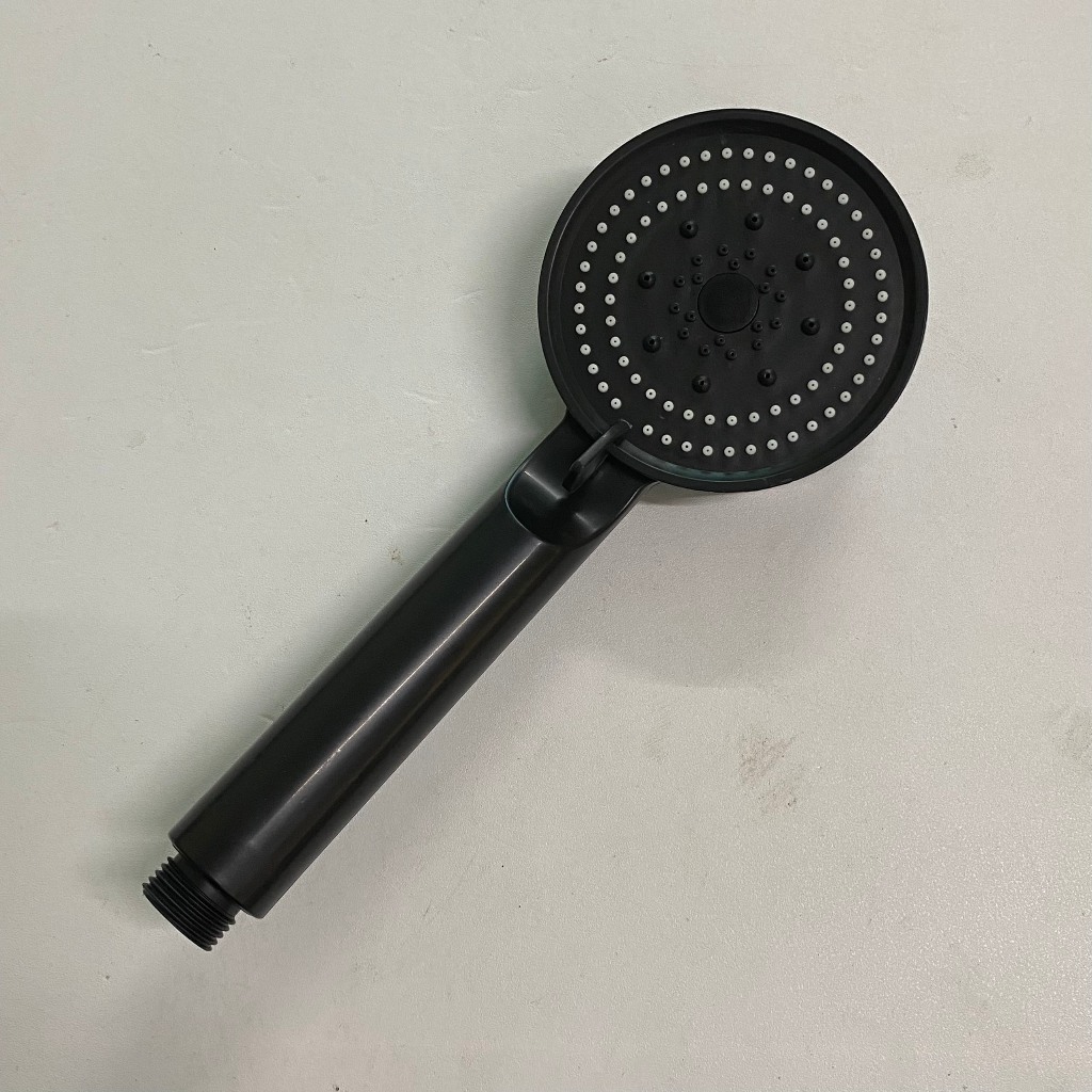 Vòi sen tăng áp 5 chức năng nước, đầu vòi hoa sen nóng lạnh không nút bật tắt màu ĐEN, chất liệu nhựa PP tiết kiệm nước | BigBuy360 - bigbuy360.vn