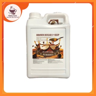  Siro Đường Đen Eurodeli Đài Loan 2,5Kg  Syrup Brown Sugar Syrup  - Nguyên liệu pha chế trà sữa trân châu đường đen 