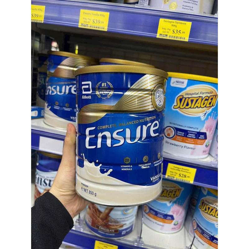 [2026] SỮA ENSURE ÚC HỘP 850gr