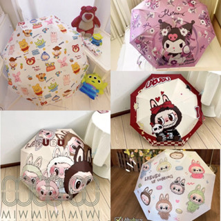   SẴN ô tự động  Ô dù losto dù LaBuBu Gấu Dâu chống nắng chống tia UV ô dù đi mưa có chỉ số chống nắng SPF50+ 