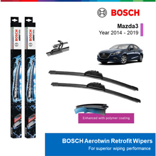BỘ GẠT MƯA BOSCH AEROTWIN 24" & 18": MAZDA  /MAZDA3 ĐỜI XE 2014 ĐẾN 2019