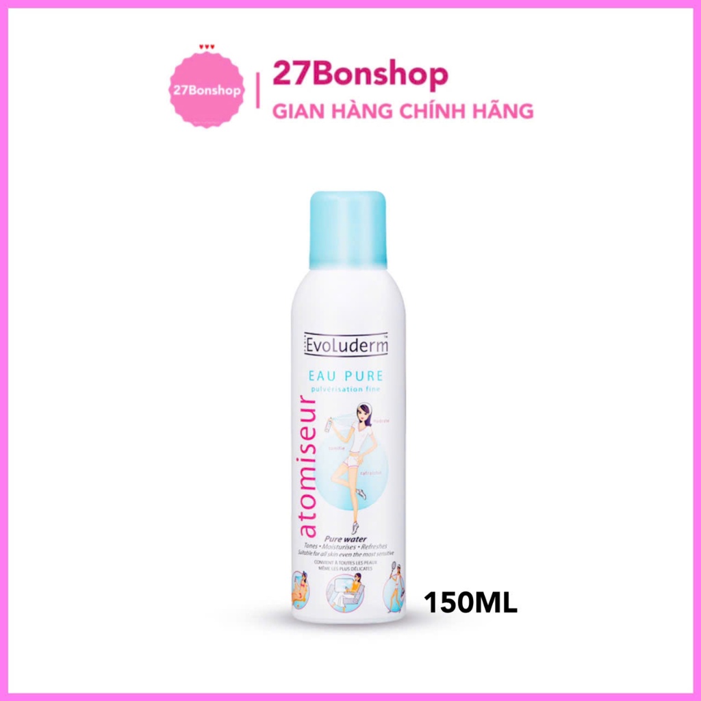 XỊT KHOÁNG EVOLUDERM 150ML PHÁP