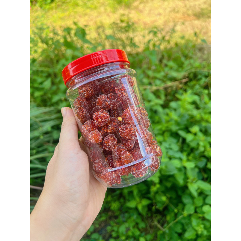 Mứt Chùm Ruột Muối Ớt vị chua chua ngọt ngọt giữ độ dai của chùm ruột không có pha bột