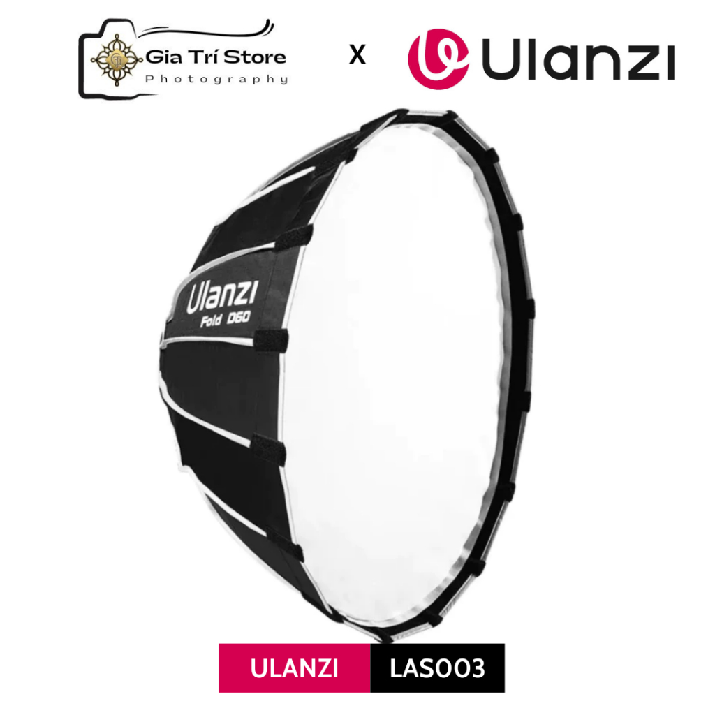 Ulanzi LAS003 60cm Parabolic Softbox - Softbox Tháo Lắp Nhanh Ngàm Bowen & Mini Bowen Kèm Lưới Tổ On