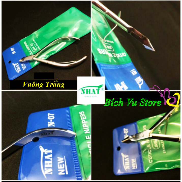 Kềm cắt da Vuông Trắng - N07 | Kềm Nhật