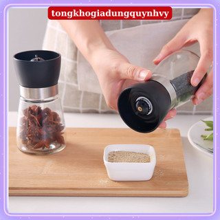 Cối xay hạt tiêu mini bằng thủy tinh đẹp mắt