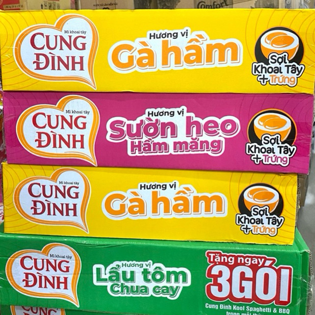 [Rẻ vô địch] Mì Tôm Cung Đình Thùng 30 gói x 80g