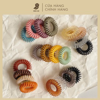  Set 5c 10c Dây Buộc Tóc Lò Xo Trong Kẹo NHÀ CÚ Dẻo Co Dãn Phong Cách Thời Trang Hàn Quốc 5803m 