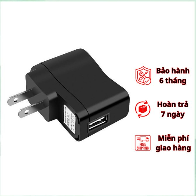 Củ sạc N68 màu đen 5V/1A cổng USB