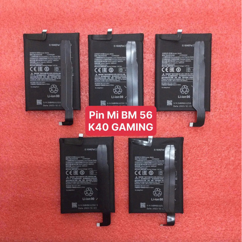 Pin xiaomi K40 gaming : BM56 zin cty
