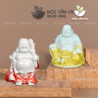  Tượng Di Lặc Yêu Đời Trang Trí Decor Chất Liệu Bột Đá Composite - Mộc Cẩm Lai 