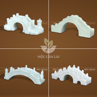  Mẫu Mô Hình Cầu Trang Trí Tiểu Cảnh Bonsai Bể Thủy Sinh Chất Liệu Bột Đá Composite 