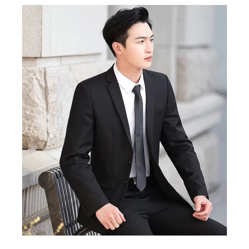 Bộ Vest Nam thanh niên 2 cúc (2 khuy) chất vải Tuýt Si đẹp,Chuẩn phong cách Hàn Quốc ôm form ôm dáng