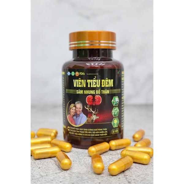 Viên Tiểu Đêm Sâm Nhung Bổ Thận Hỗ Trợ Giấc Ngủ