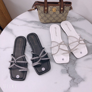  DÉP KẸP ĐÁ SÁNG LÊN CHÂN XINH MẪU MỚI DÉP LÊ XỎ NGÓN 