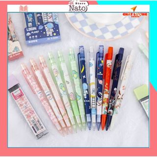  Combo 10 Bút Chì Kim Ngòi 0.5mm Ngòi Bấm Cao Cấp Các Mẫu Hoạt Hình Dễ Thương 