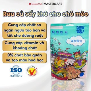  Rau Củ Sấy Khô Cho Chó Mèo MASTERCARE For Pet Cung Cấp Dinh Dưỡng Tự Nhiên Bổ Sung Chất Sơ Gói 100g 
