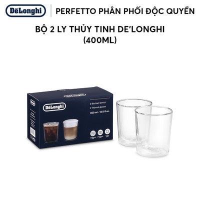Bộ 2 Ly Thủy Tinh Cao Cấp DeLonghi 400ml