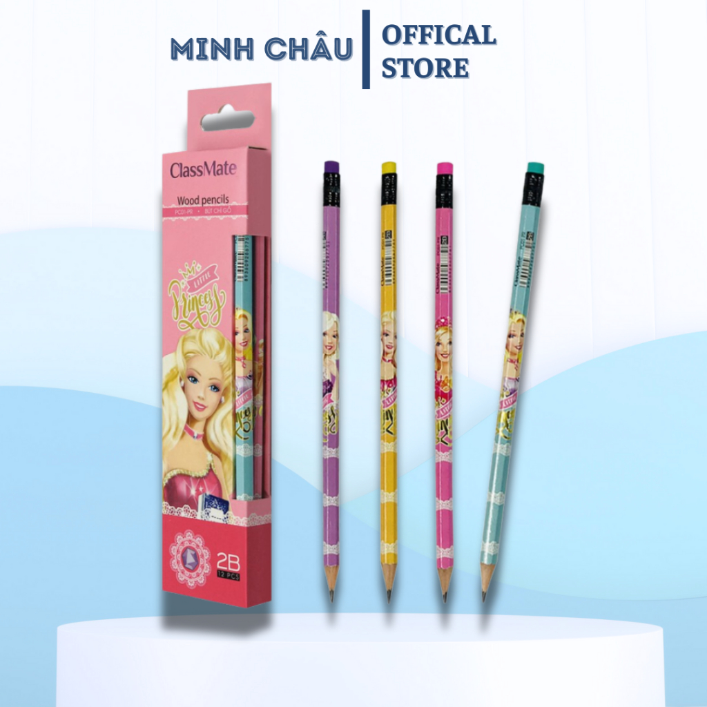 Combo 2 Chiếc Bút chì gỗ 2B có tẩy PC01