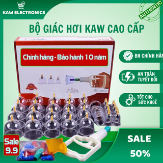 Bộ Giác Hơi Chân Không KAW Dụng Cụ Cạo Gió Giác Hơi Cầm Tay Bộ Giác Hơi Không Dùng Lửa 24 Cốc 