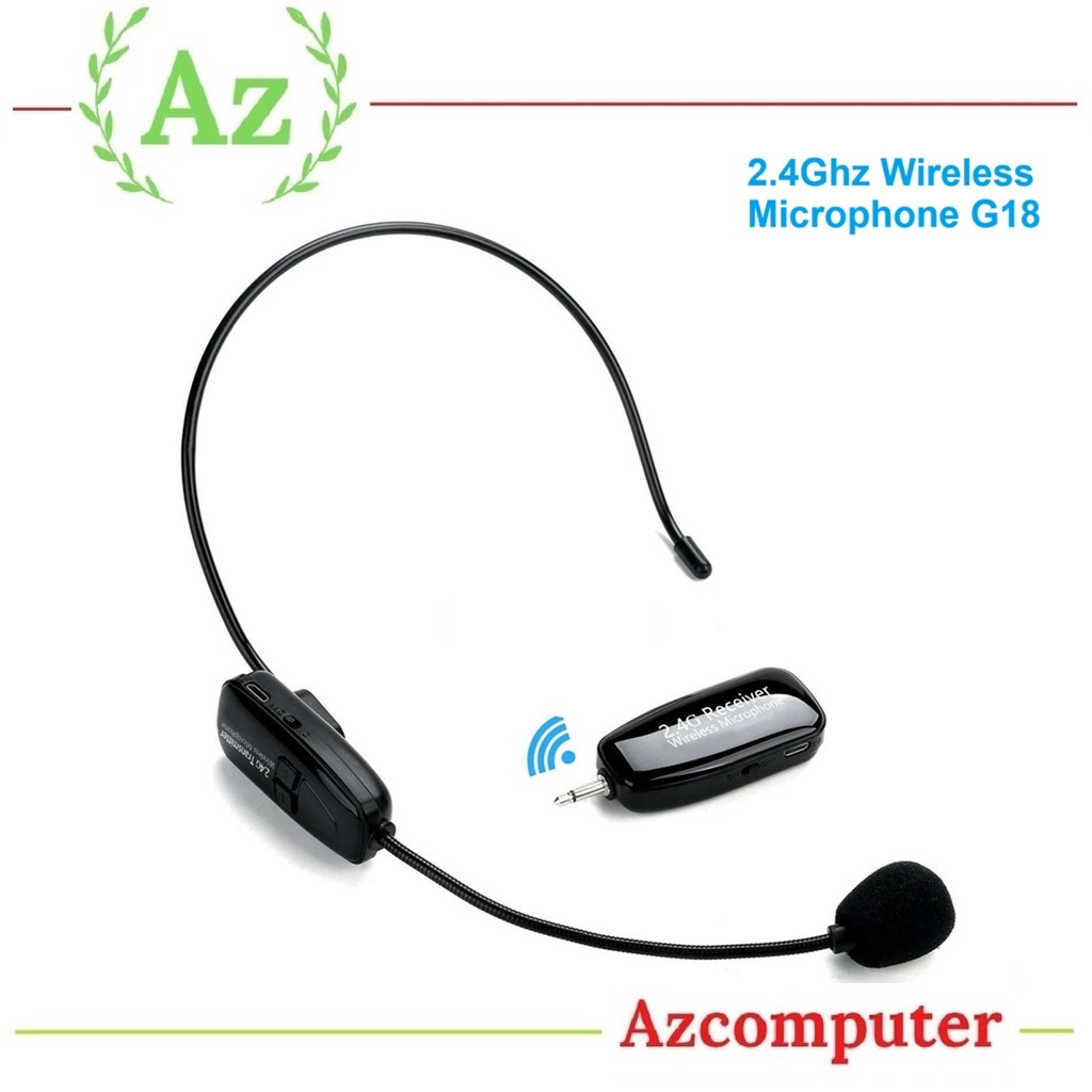 Micro trợ giảng không dây cài gài tai G18 - 2.4G Wireless Microphone XXD-G18