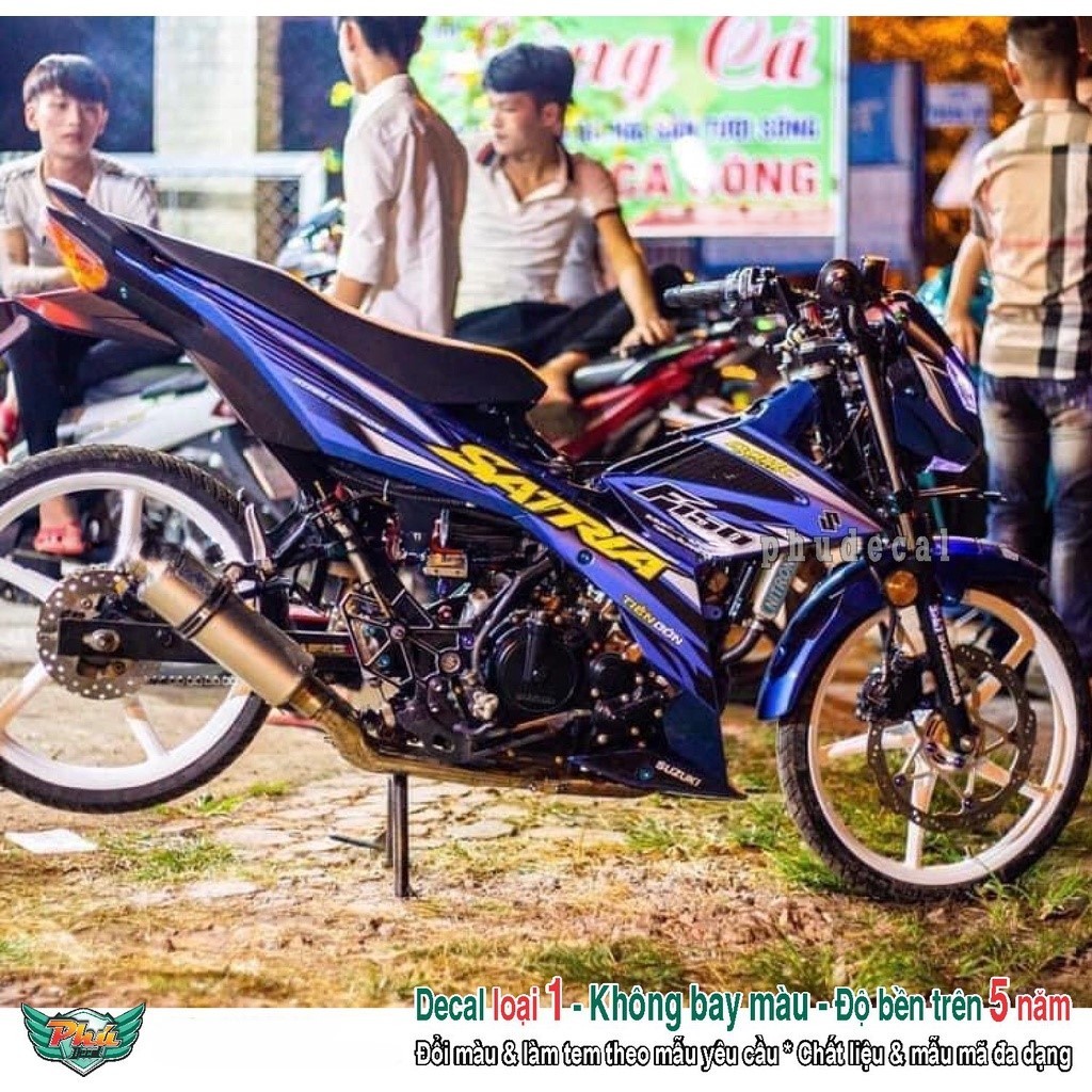Tem rời Satria Xanh đen (Z)