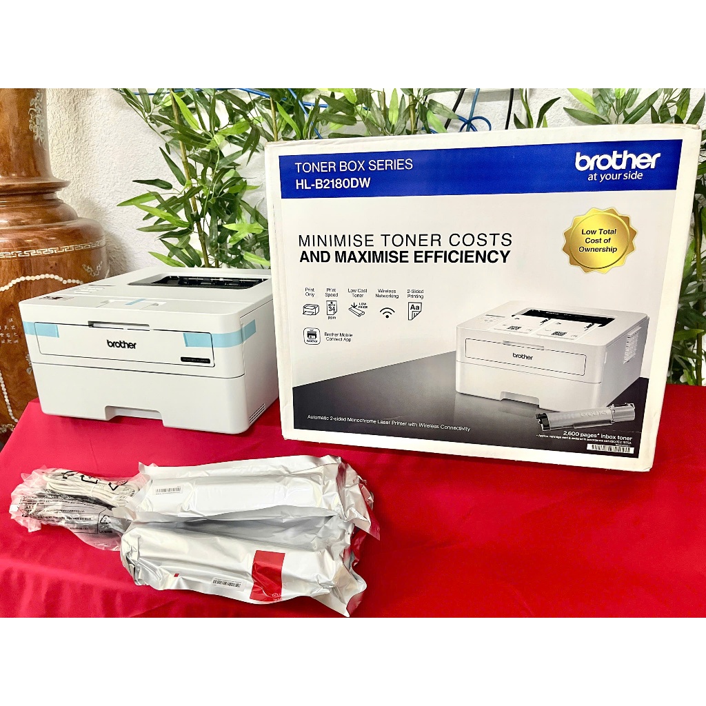 MÁY IN  THÔNG MINH BROTHER 2180DW - in wifi -in qua mạng không cần kết nối dây