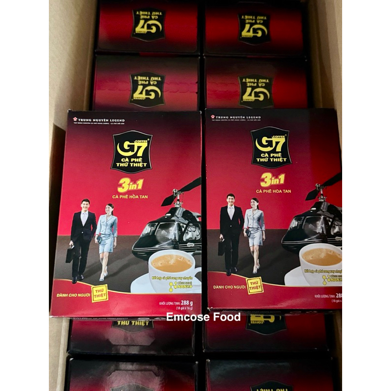 COFFEE G7-CÀ PHÊ THỨ THIỆT 3IN1 TRUNG NGUYÊN LEGEND HỘP 288GR