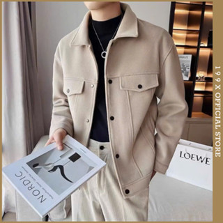 Áo Khoác Dạ Nam NINEX Chất Liệu Dạ Ép 2 Lớp Cao Cấp | Cúc Bấm Kim Loại Sang Trọng Thanh Lịch Mặc ấm