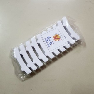 10 cái gác đũa GD05 kích thước 5.2 x 1.2 x 1.4 cm (d x r x c) nhựa Melamine màu trắng