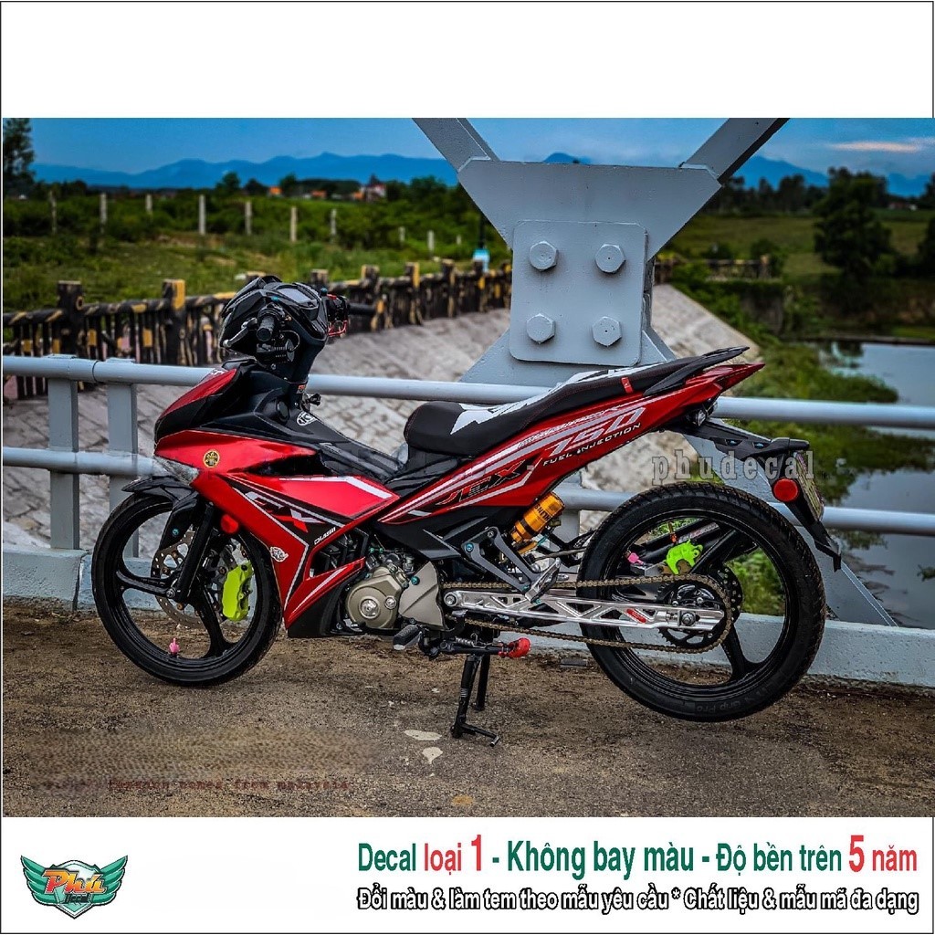 Tem rời Exciter 150 đỏ đen trắng  (Z)