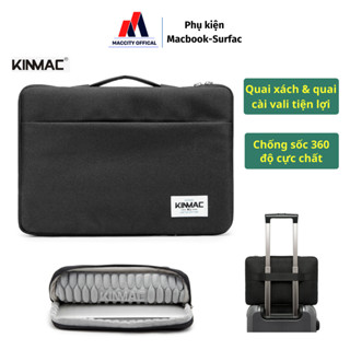 Túi chống sốc macbook laptop KINMAC 6 chiều da PU kháng nước cao cấp - KM01