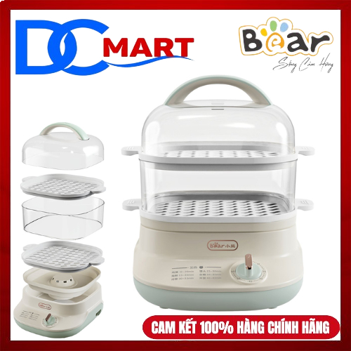 BEAR - Nồi Hấp Thức Ăn Đa Năng Bear DZG-C60Q8 - Bảo hành 18 tháng