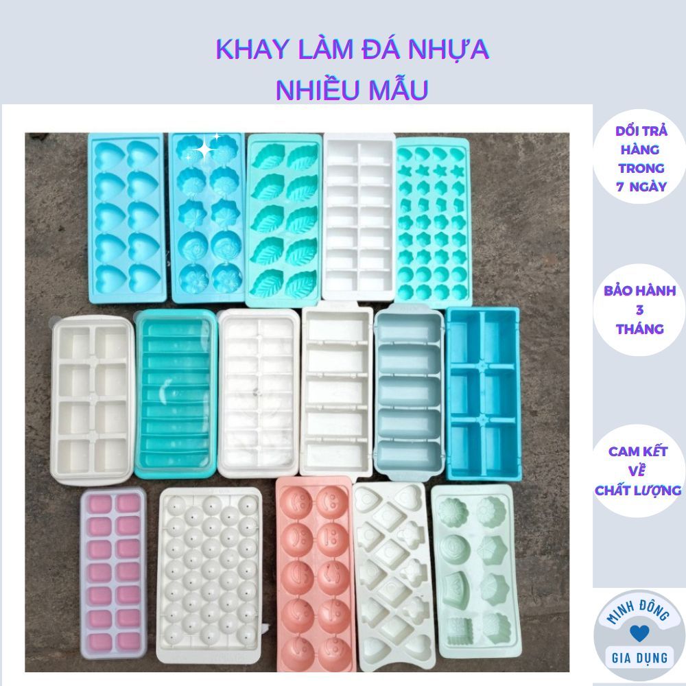 Khay Đựng Đá Tủ Lạnh, Khay Làm Đá Thạch Kem Bảo Quản Chống Mùi Tuyệt Đối Có Nhiều Mẫu Lựa Chọn