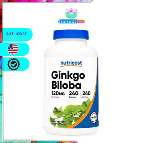 Hỗ trợ bỗ não Ginkgo Biloba Nutricost Ginkgo Biloba 120mg 240 viên