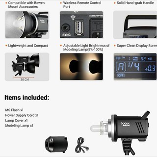 Đèn Flash Studio Godox MS300/MS300-V HL Lighting 300W – Công Suất Mạnh Mẽ, Hiệu Quả Cao
