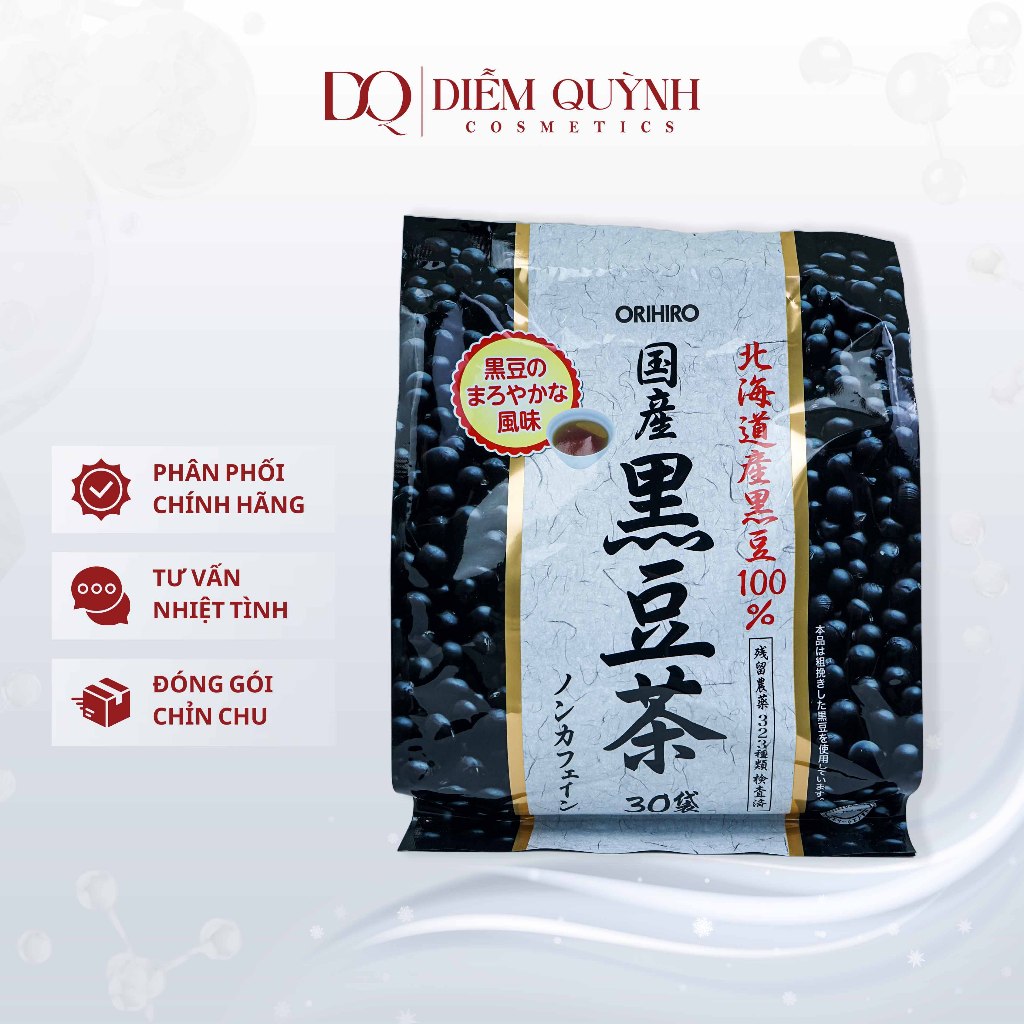Trà đậu đen Orihiro hỗ trợ thanh lọc cơ thể làm đẹp da 30 gói