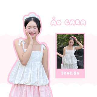 Cara top - áo bí cột dây nơ - ICHI.SG