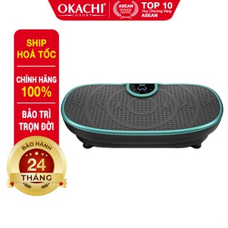 Máy Rung Giảm Mỡ Toàn Thân OKACHI JP-860 Công Nghệ Rung Tiên Tiến Với 180 Cường Độ Rung (Đen viền xanh)