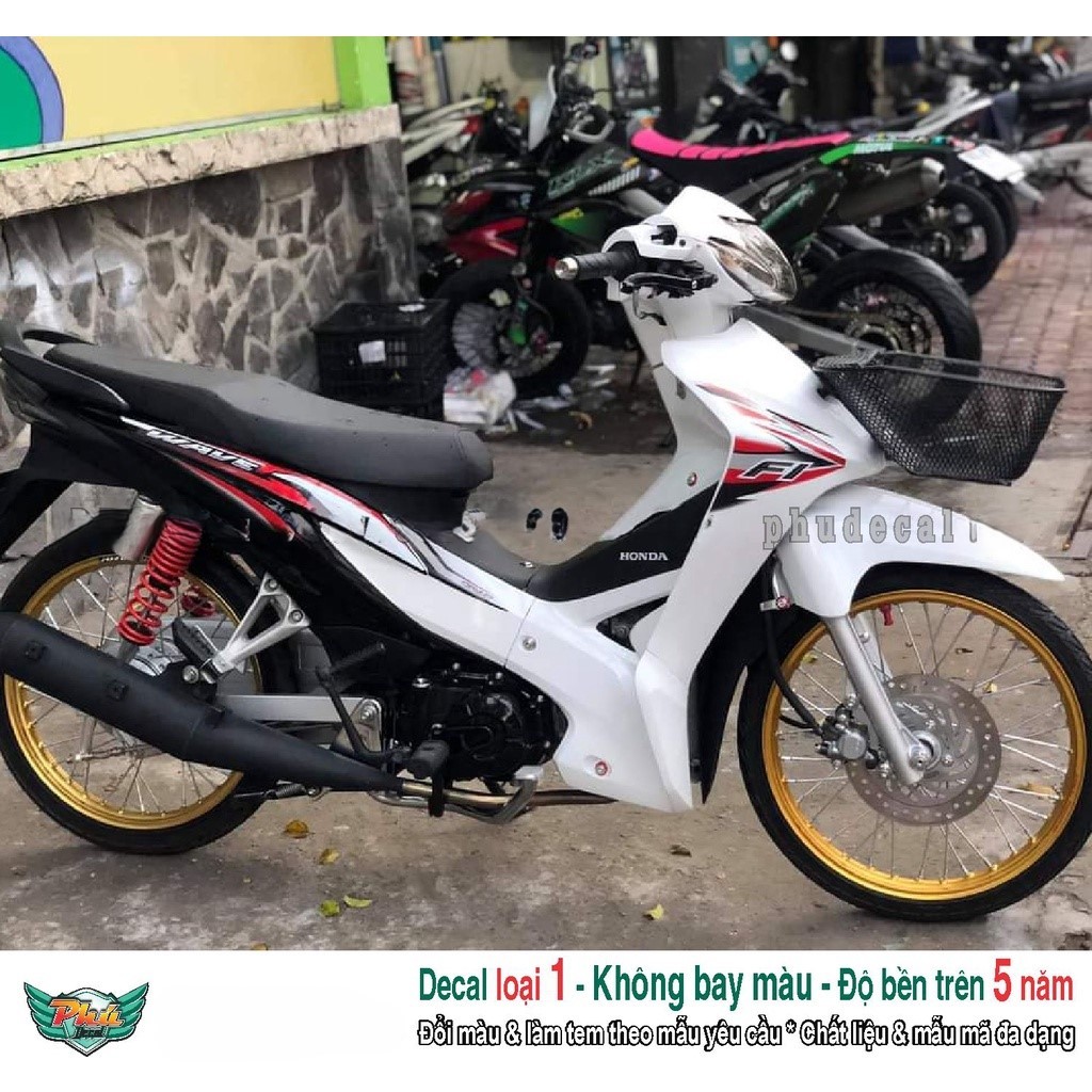 Tem rời Wave Fi trắng đỏ (K)