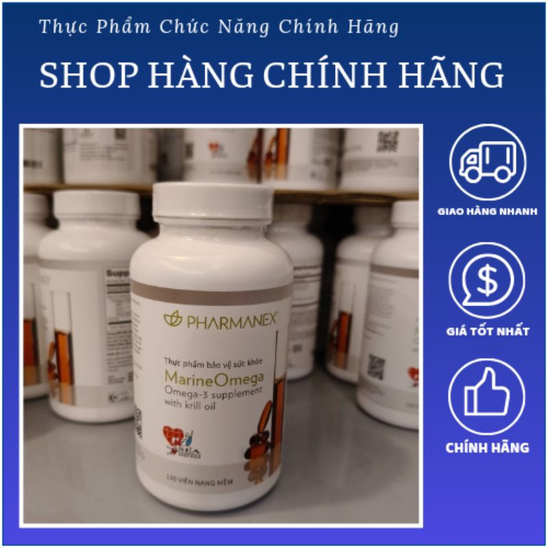 [ Tem tiếng việt ] Nuskin omega3 Marine dầu cá 120 viên có mã Quyét QR.