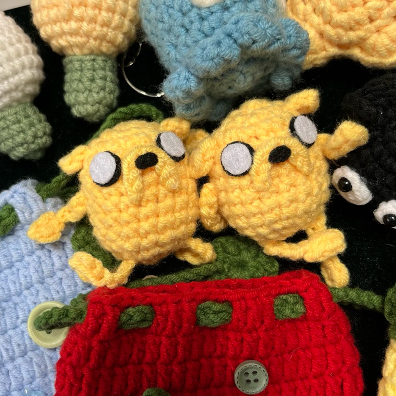 Jake The Dog Adventure Time - móc khoá, keychain móc len handmade (ảnh thật)